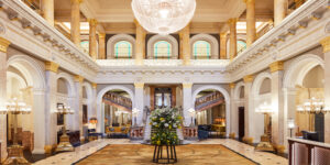 An image of the lobby inside The Clermont Hotel, Victoria