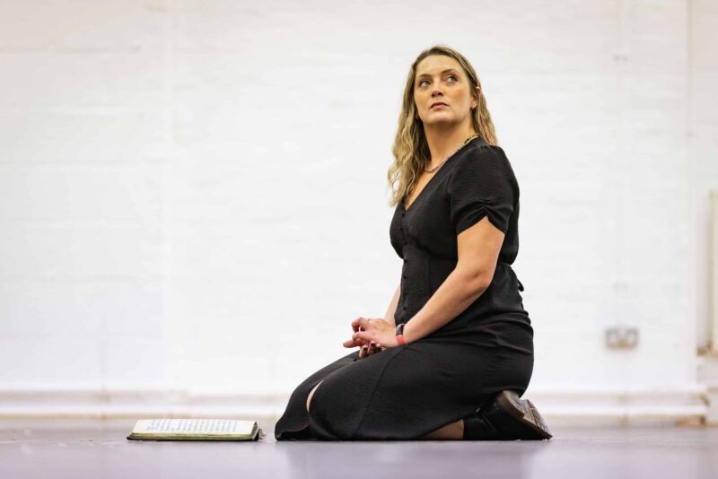 Laura Pick in Wicked Tour Rehearsals, photo by Mark Senior