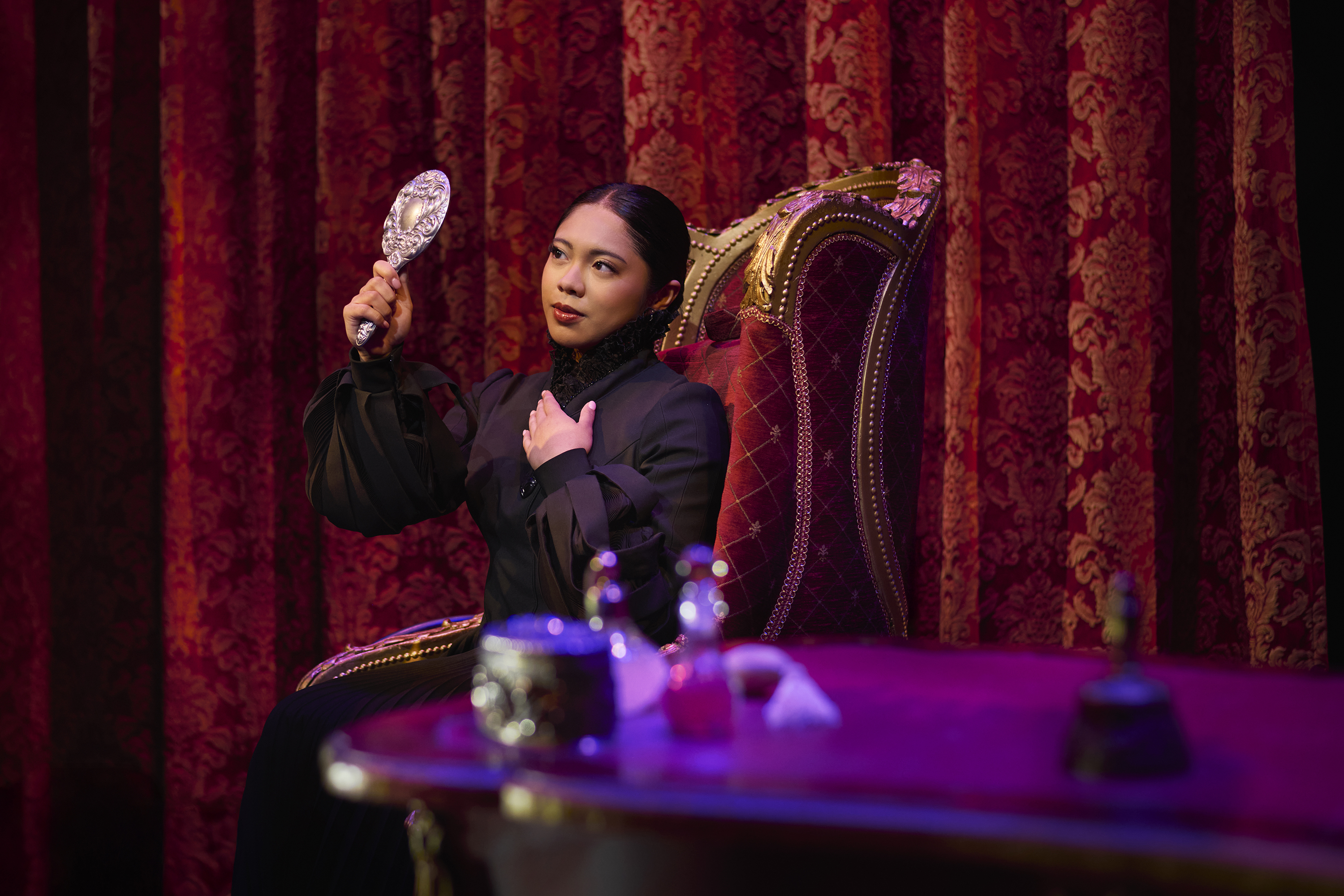 Yara Fabricante as Nessarose in the London production of Wicked the musical