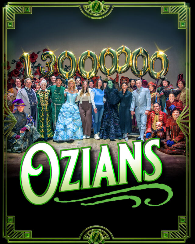 A celebration throughout Oz that's all to do with our 13 millionth Ozian! ✨ 

Congratulotions to Theresa and Hannah Lalim, and gratitutions to all who have joined us here in the Emerald City. 💚